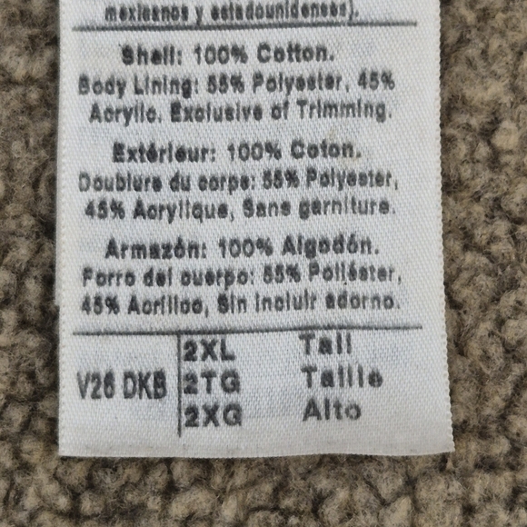 Carhartt Sherpa-Lined Washed Duck Canvas Vest - Size 2XL - Picture 10 of 12